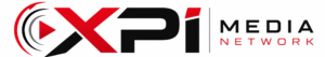 XPI Media Network logo with play button and broadcast signal design